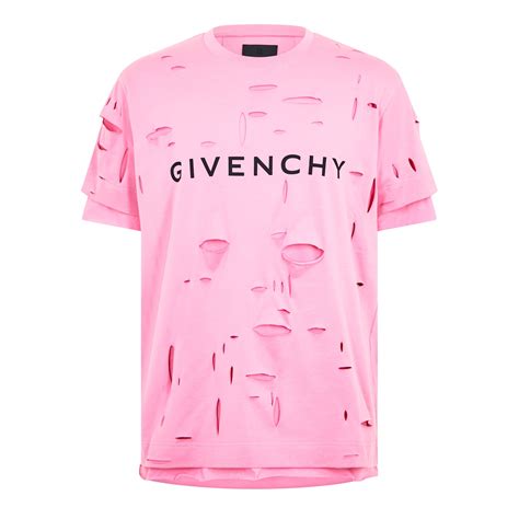 distressed givenchy t shirt|distressed print t shirt.